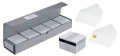 Carduri din plastic ZEBRA PVC Premier cu panou de semnalizare cu bandă magnetică albă (HiCo) - 104523-118-01