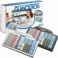 JK-8031U0X-01 - tastatură Glancetron 8031, număr, RS232, PS / 2, kit, alb